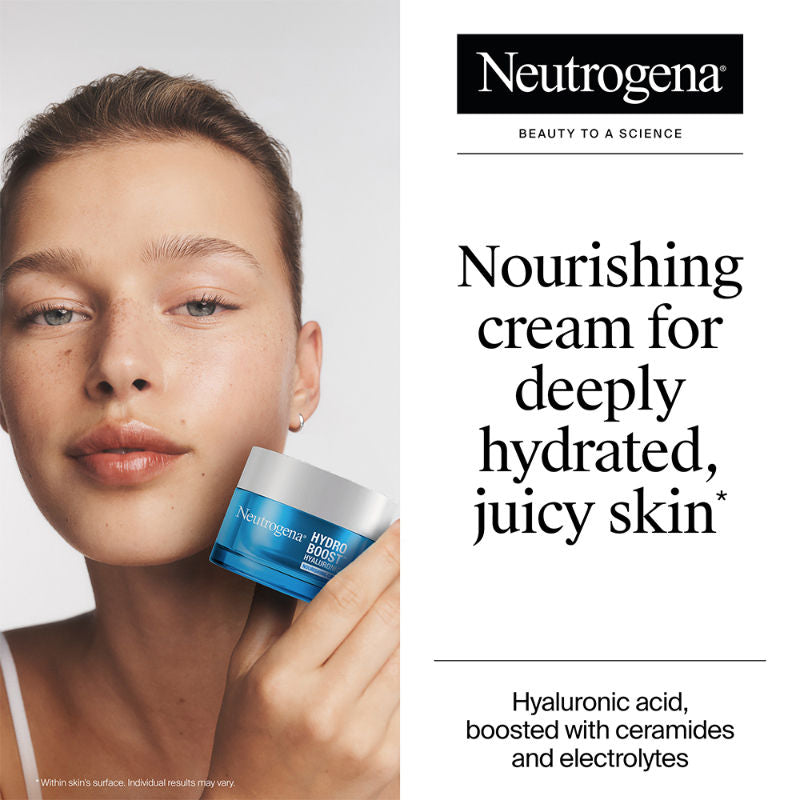 Neutrogena Hydro Boost Nourishing Cream Moisturizer with Hyaluronic Acid + Ceramides For Dry Skin
