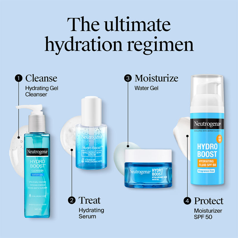 Neutrogena Hydro Boost Cleanser Water Gel Face Wash with Hyaluronic Acid for Normal & Sensitive Skin
