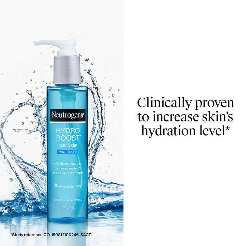 Neutrogena Hydro Boost Cleanser Water Gel Face Wash with Hyaluronic Acid for Normal & Sensitive Skin
