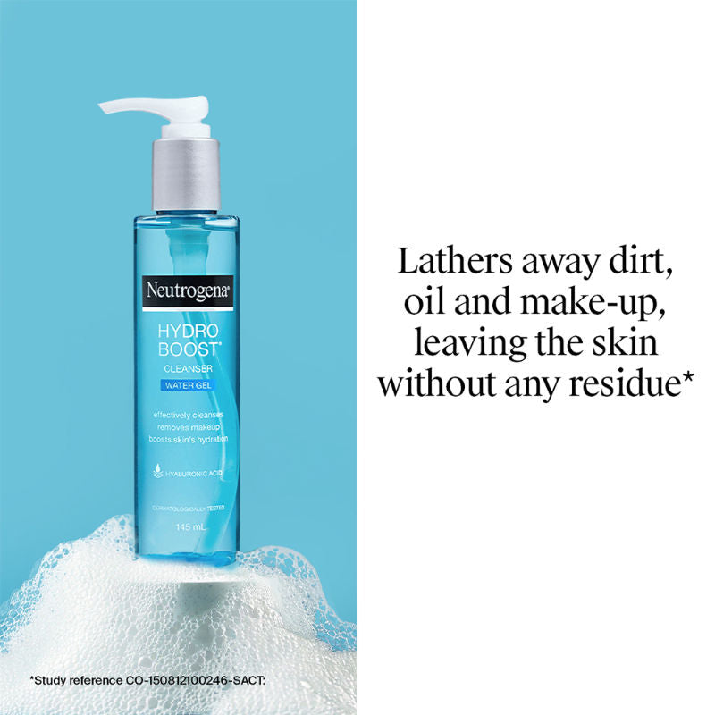 Neutrogena Hydro Boost Cleanser Water Gel Face Wash with Hyaluronic Acid for Normal & Sensitive Skin