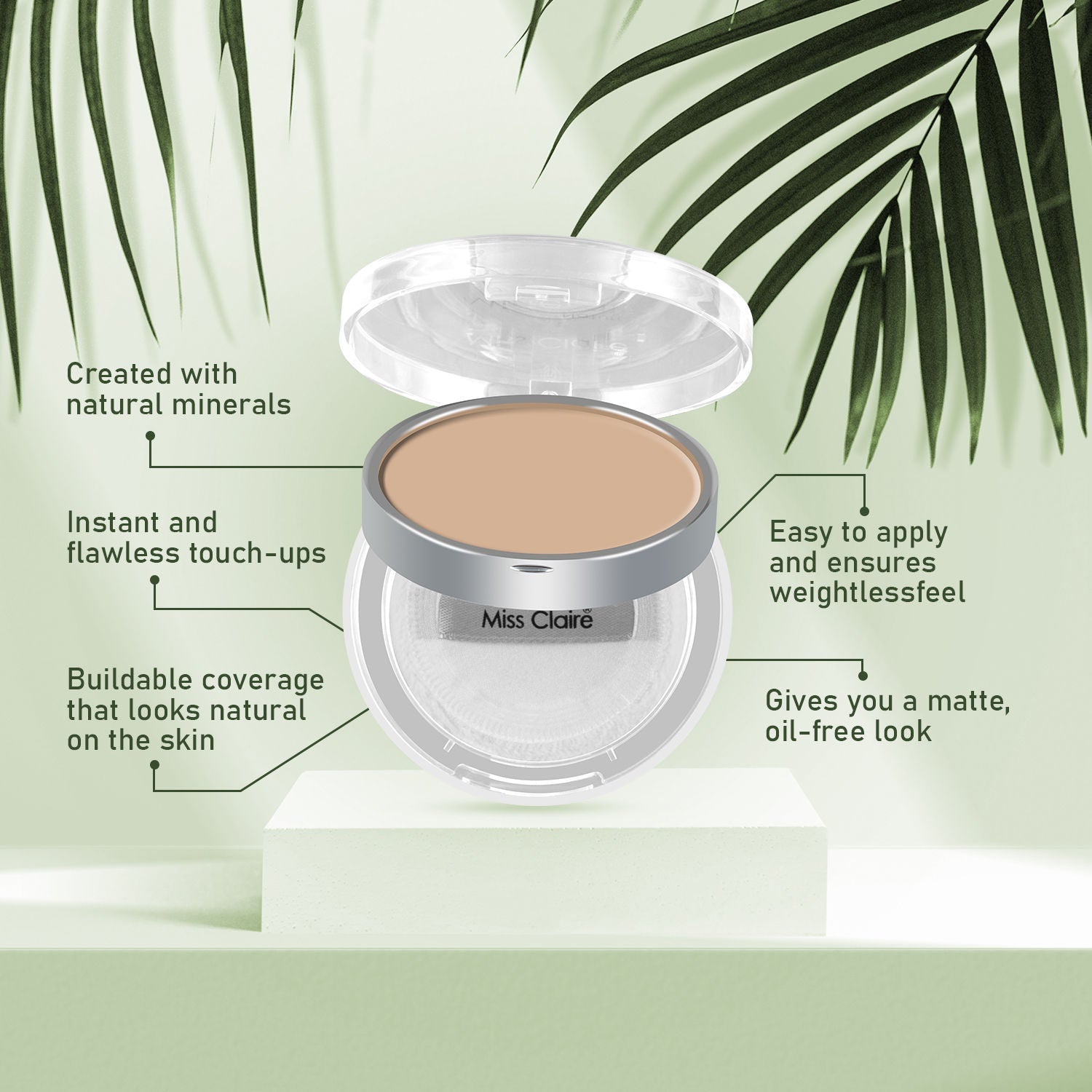 Miss Claire Natural Mineral Compact Powder