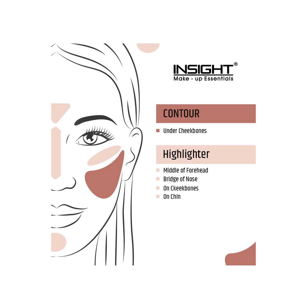 Insight Cosmetics Duo Stick 2 In 1 Contour & Highlighter, Crease Resistant, Long Wear