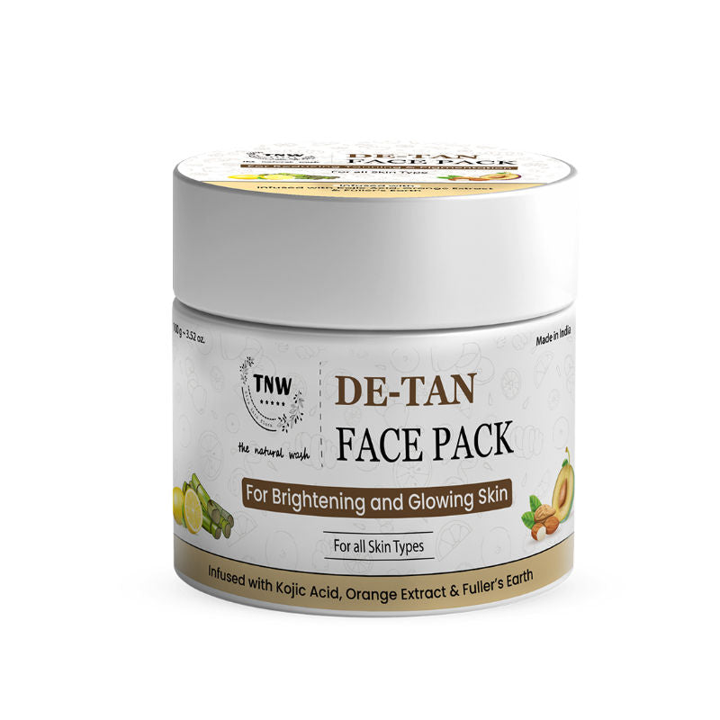 TNW The Natural Wash De-Tan Face Pack For Glowing Skin And Tan Removal With Orange Extract