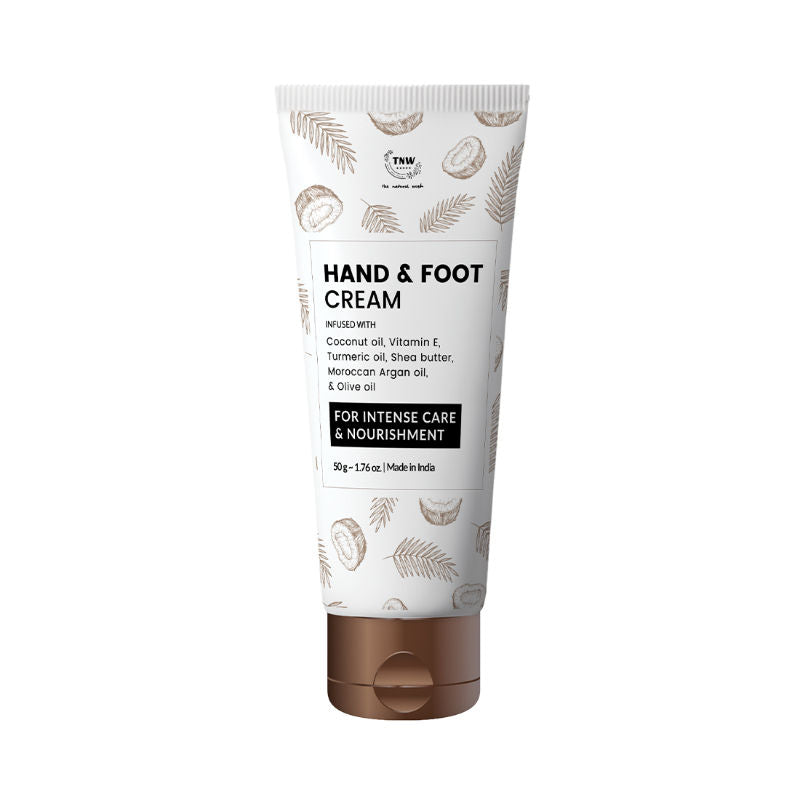 TNW The Natural Wash Coconut Hand & Foot Cream For Super Soft and Moisturized Skin - Non- sticky