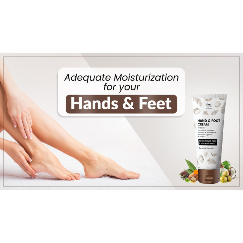 TNW The Natural Wash Coconut Hand & Foot Cream For Super Soft and Moisturized Skin - Non- sticky