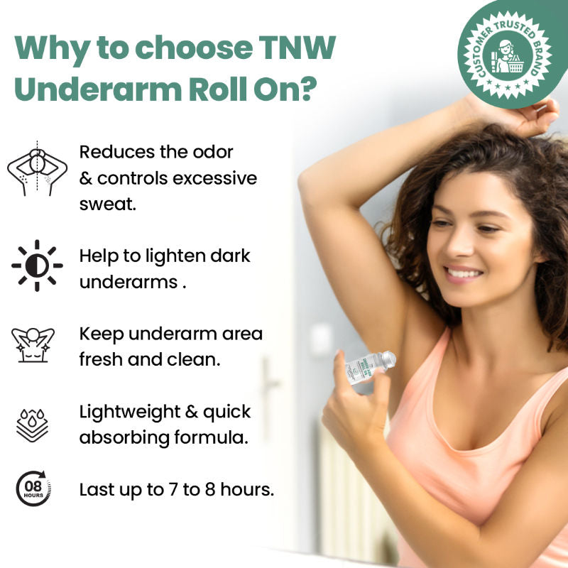 TNW The Natural Wash Underarm Roll On Long Lasting Freshness Women