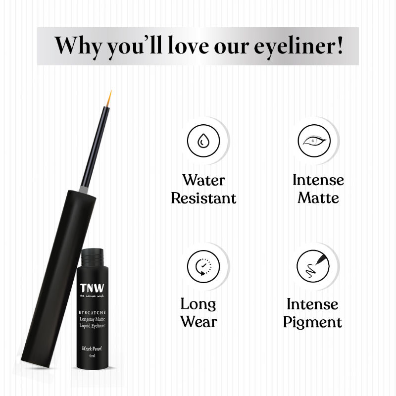 TNW The Natural Wash Smudgeproof Eyecatchy Matte Liquid Eyeliner