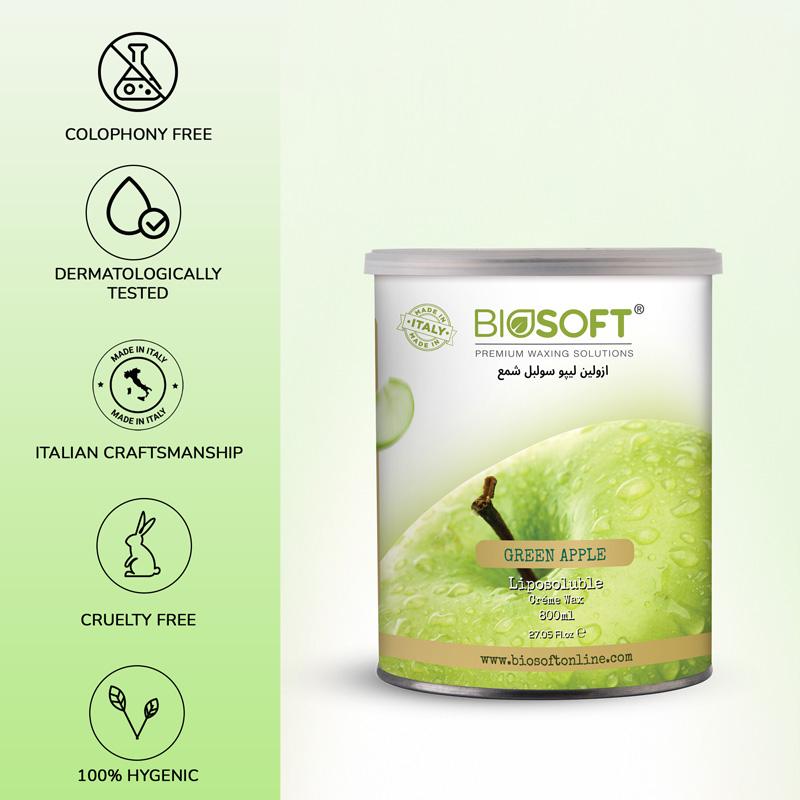 Biosoft Liposoluble Green Apple Cream Wax