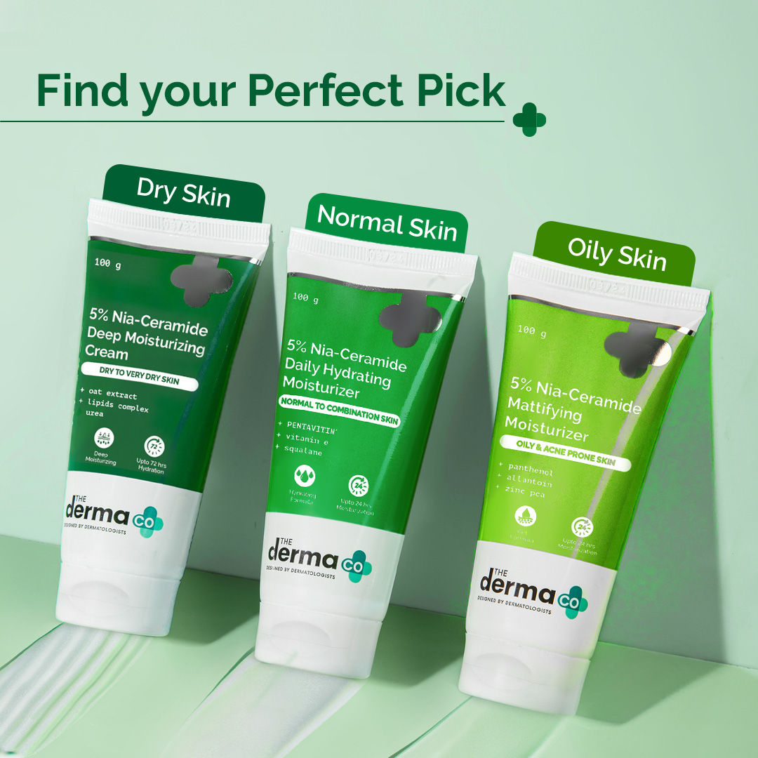 The Derma Co 5% Nia-Ceramide Deep Moisturizing Cream for Dry and Very Dry Skin