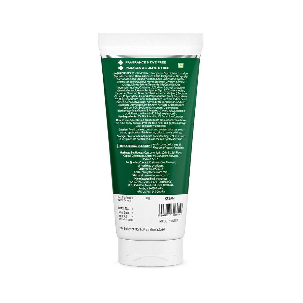 The Derma Co 5% Nia-Ceramide Deep Moisturizing Cream for Dry and Very Dry Skin