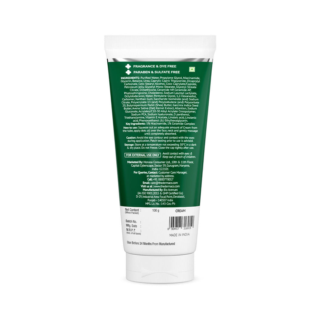 The Derma Co 5% Nia-Ceramide Deep Moisturizing Cream for Dry and Very Dry Skin