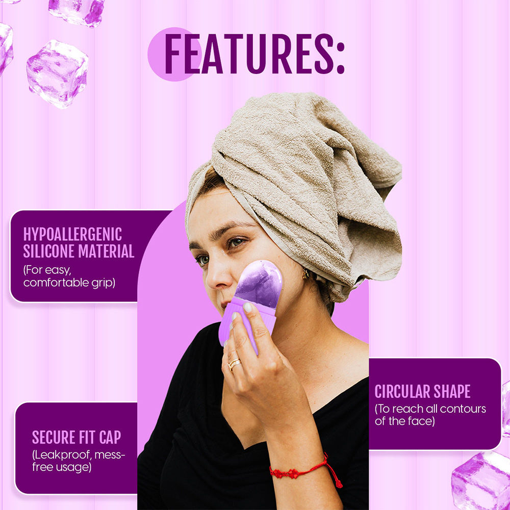 Matra Facial Ice Roller Silicone Ice Mold Face Massager