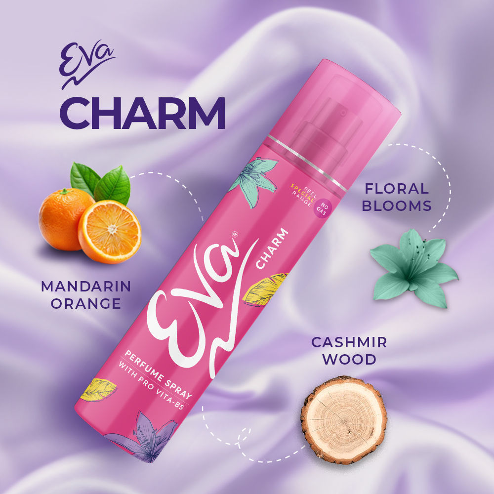 Eva Charm No Gas Orange & Cashmirwood Perfume Spray For Women