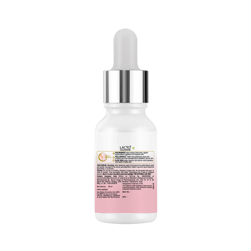 Lacto Calamine 10% Niacinamide Face Serum, Non Sticky To Minimise Pores & Fade Pigmentation