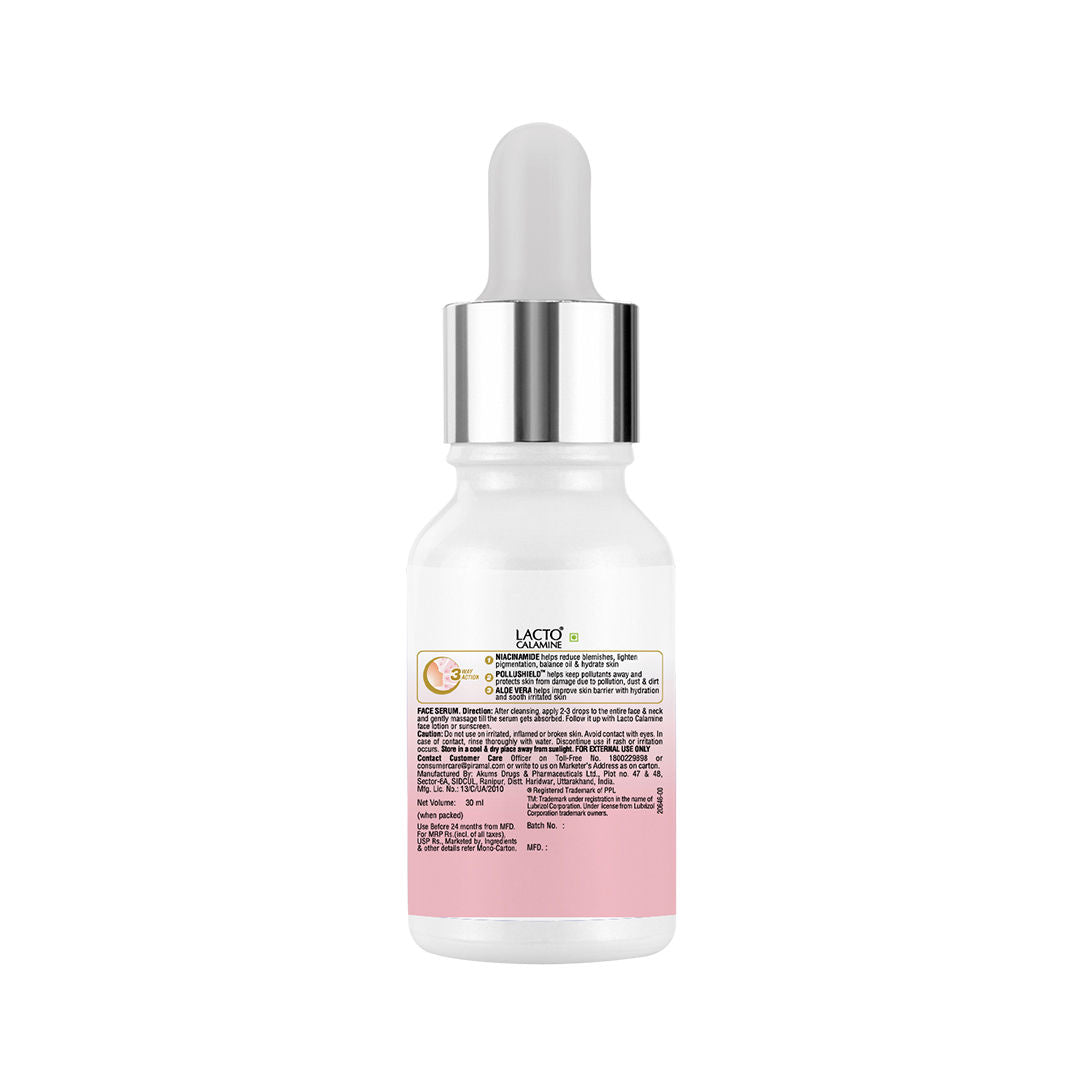 Lacto Calamine 10% Niacinamide Face Serum, Non Sticky To Minimise Pores & Fade Pigmentation