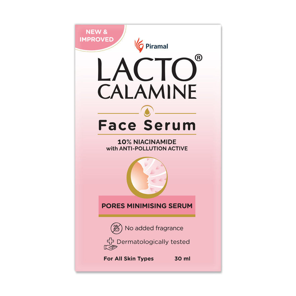 Lacto Calamine 10% Niacinamide Face Serum, Non Sticky To Minimise Pores & Fade Pigmentation