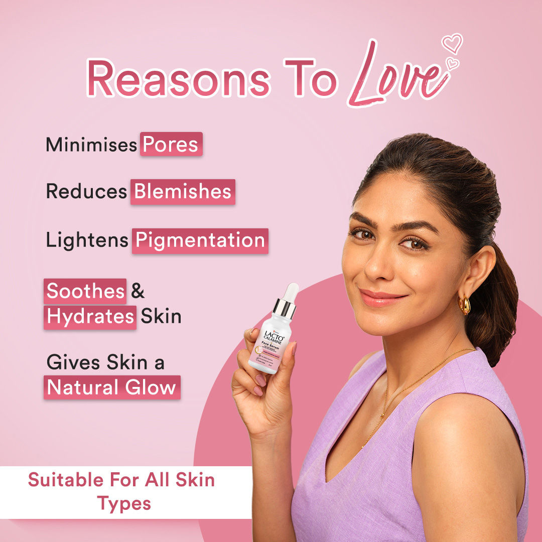 Lacto Calamine 10% Niacinamide Face Serum, Non Sticky To Minimise Pores & Fade Pigmentation