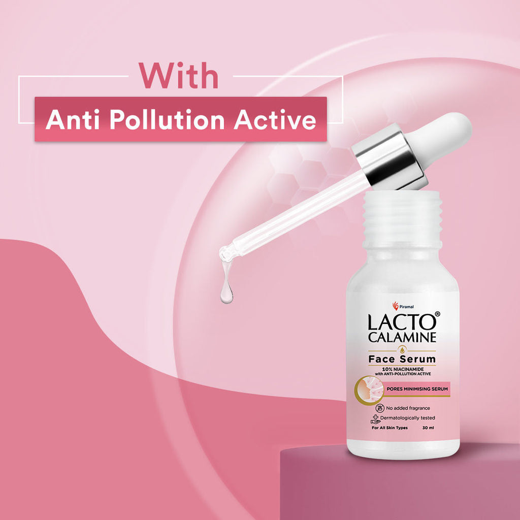 Lacto Calamine 10% Niacinamide Face Serum, Non Sticky To Minimise Pores & Fade Pigmentation