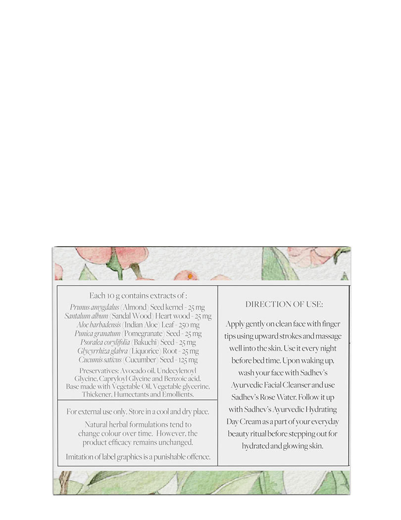 SADHEV Ayurvedic Rejuvenating Night Cream