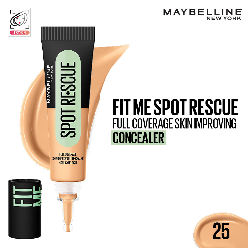 Maybelline New York Fit Me Spot Rescue Full Coverage Concealer, Fades Spots, Minimizes Pimples