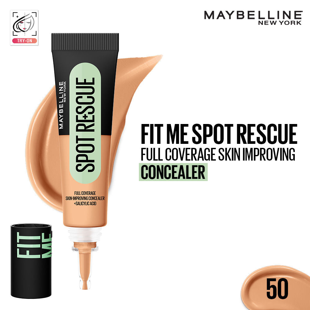 Maybelline New York Fit Me Spot Rescue Full Coverage Concealer, Fades Spots, Minimizes Pimples