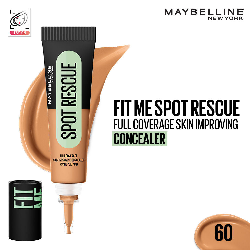 Maybelline New York Fit Me Spot Rescue Full Coverage Concealer, Fades Spots, Minimizes Pimples