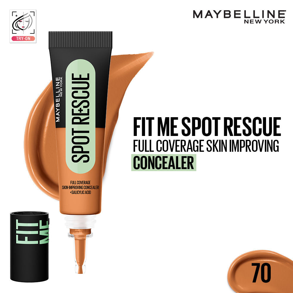 Maybelline New York Fit Me Spot Rescue Full Coverage Concealer, Fades Spots, Minimizes Pimples