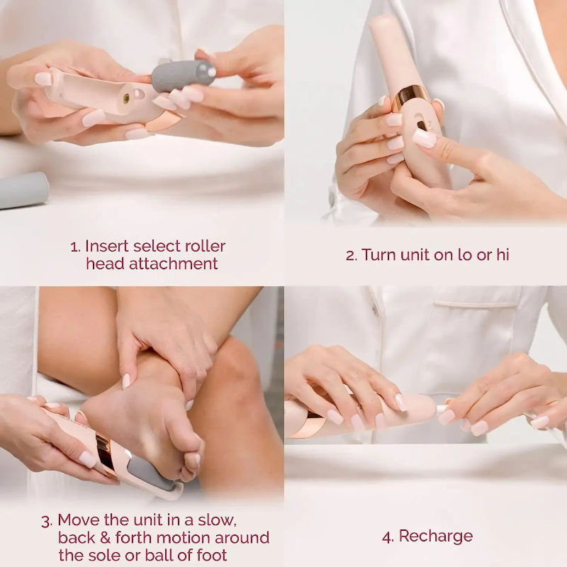 SEMINO Electronic Rechargeable Pedicure Device For Foot Care