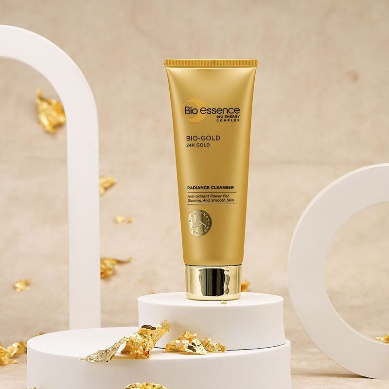 Bio-essence 24K Gold Radiance Cleanser, Niacinamide Face Wash For Women, Collagen & Amino Acid