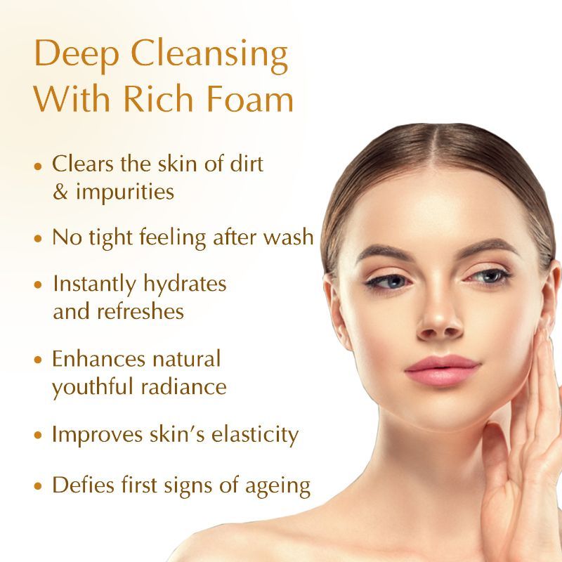 Bio-essence 24K Gold Radiance Cleanser, Niacinamide Face Wash For Women, Collagen & Amino Acid