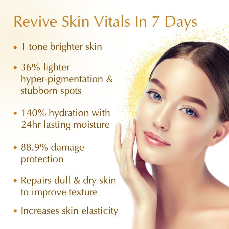 Bio-essence 24K Gold Skin Elixir, Vitamin C Face Serum, Moroccan Argan Oil & Hyaluronic Acid