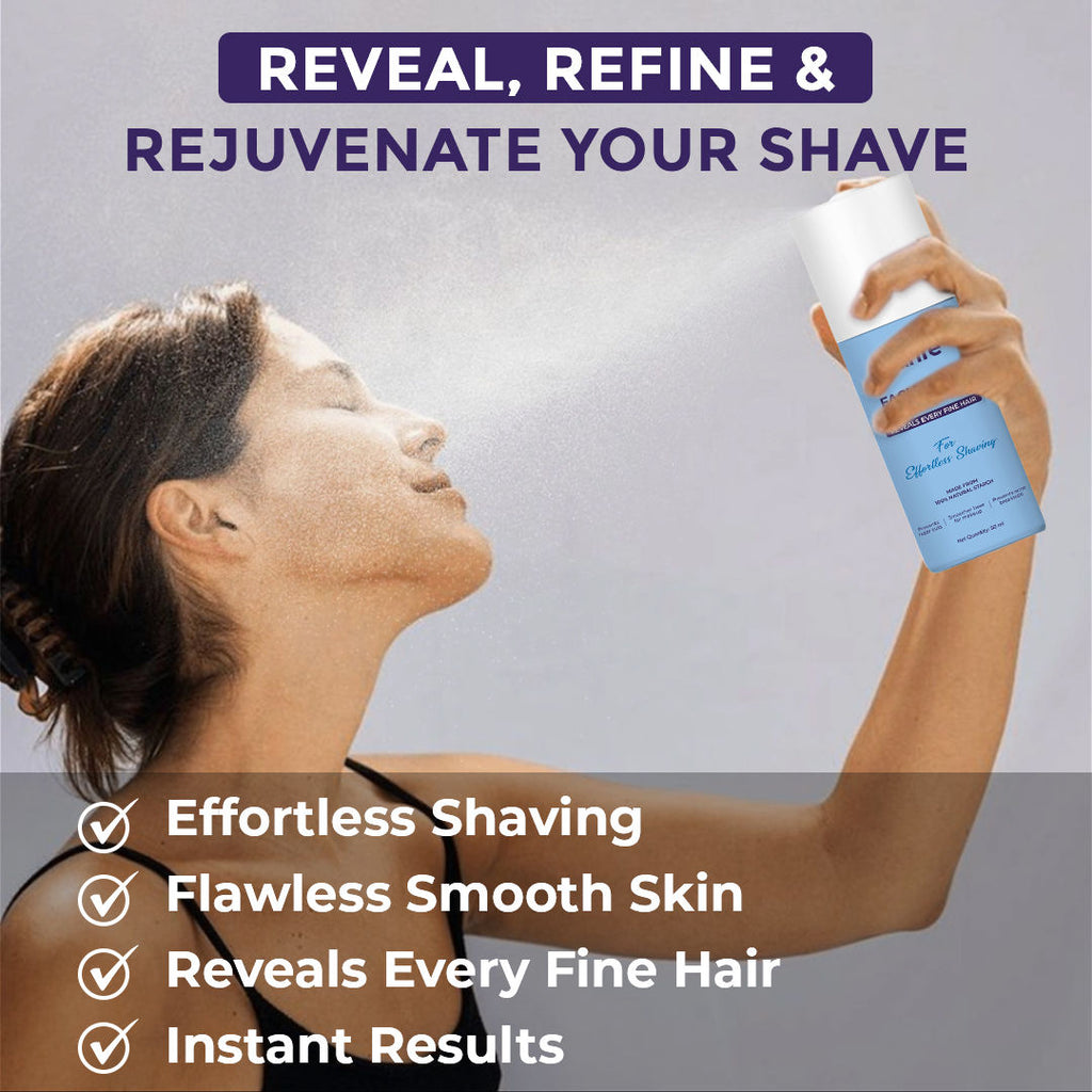 Sanfe Hair Identifier Spray, Pre-Shave Spray For Women, Reveals Fine Hair For Close Shave