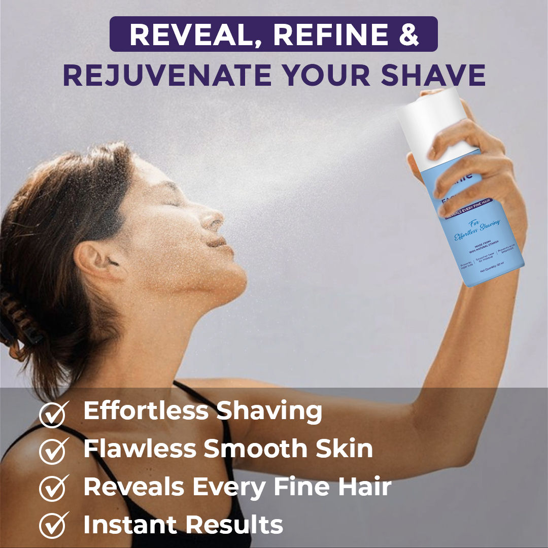 Sanfe Hair Identifier Spray, Pre-Shave Spray For Women, Reveals Fine Hair For Close Shave