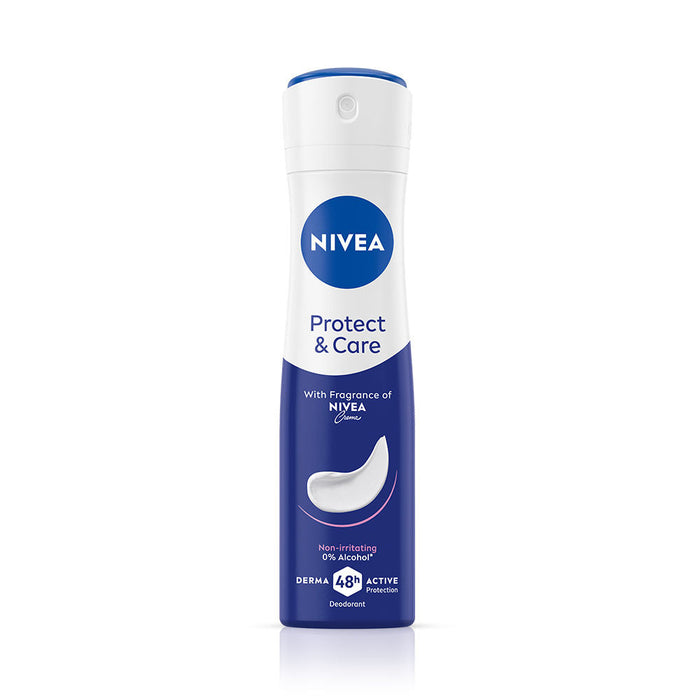 NIVEA WoMEN Deodorant, Protect & Care, Non-Irritating & 48h Protection with NIVEA Creme Fragrance