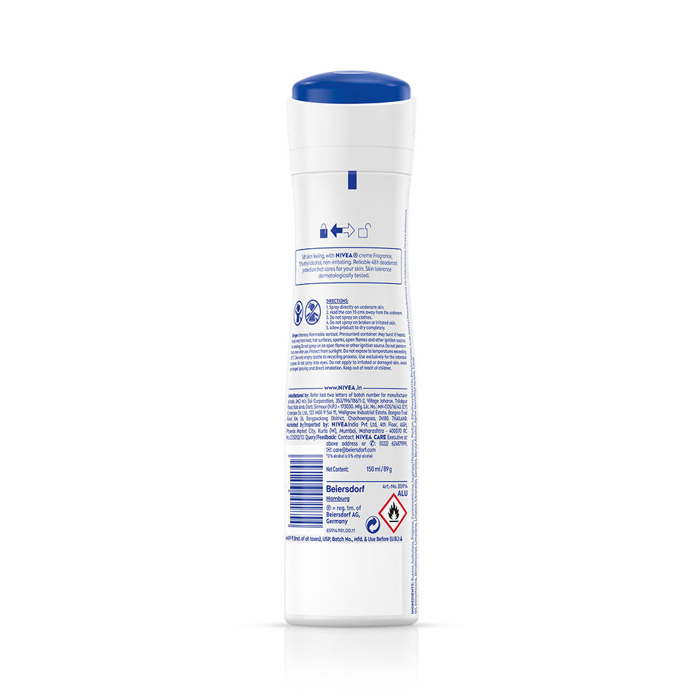 NIVEA WoMEN Deodorant, Protect & Care, Non-Irritating & 48h Protection with NIVEA Creme Fragrance