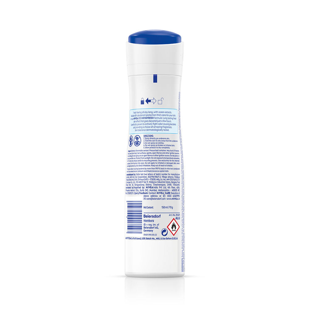 NIVEA Women Deodorant, Fresh Natural, Long Lasting Freshness & 48h Protection
