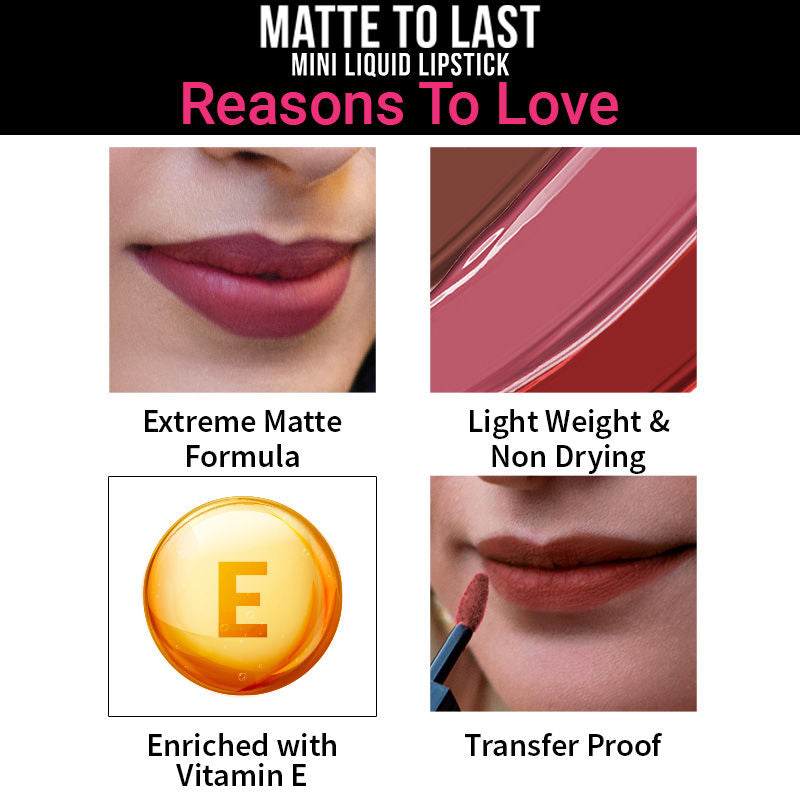 Nykaa Cosmetics Matte To Last! Mini Liquid Lipstick