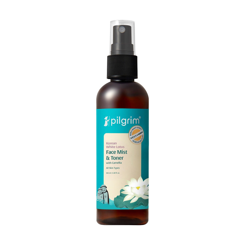 Pilgrim White Lotus Face Mist & Toner With Camellia & Witch Hazel - Refreshes & Tightens Pores
