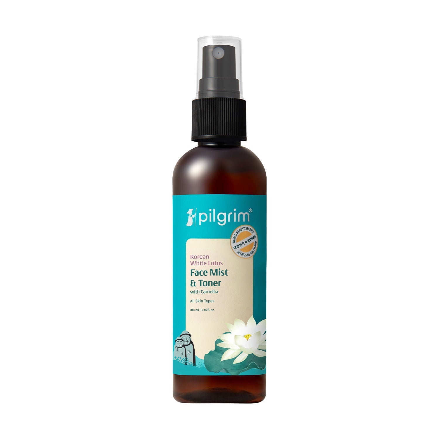 Pilgrim White Lotus Face Mist & Toner With Camellia & Witch Hazel - Refreshes & Tightens Pores