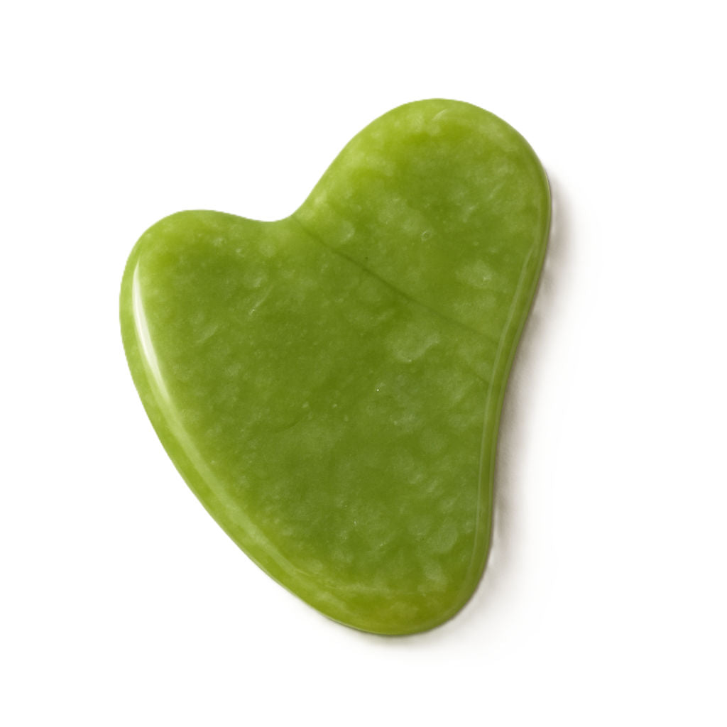 Kayanara Original Jade Stone Gua Sha for Face, Neck & Under Eye, Reduces Puffiness & Wrinkles