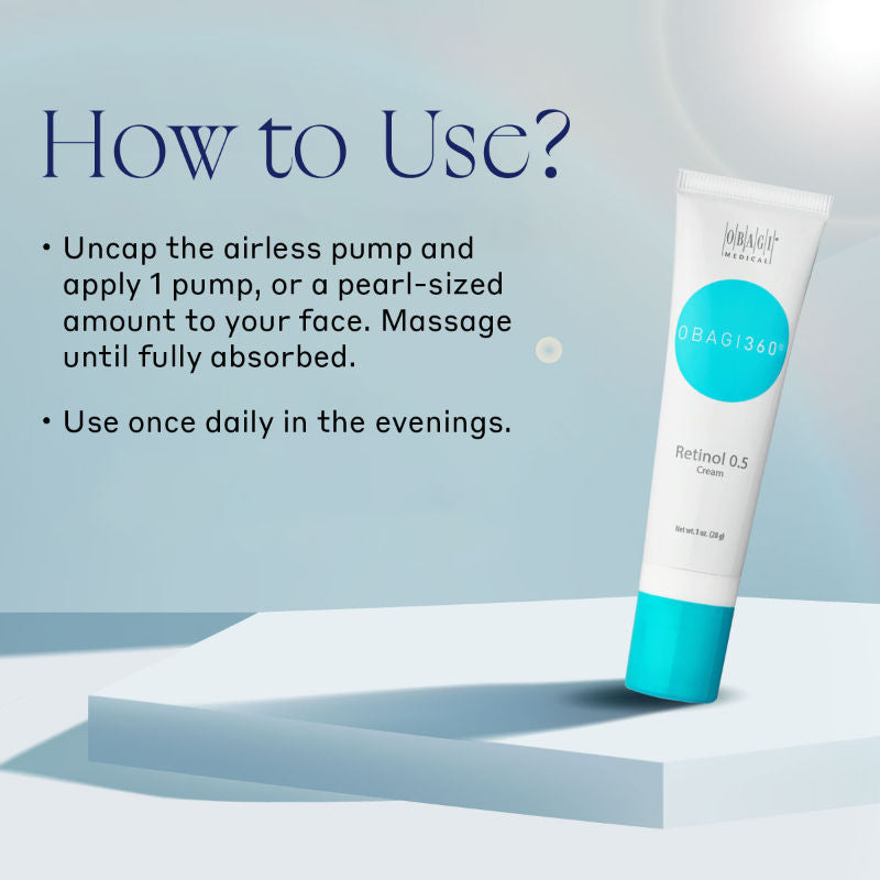 Obagi Retinol 1.0 Cream - Reduce The Appearance Of Fine Lines, Wrinkles & Promotes Even Skin Tone.