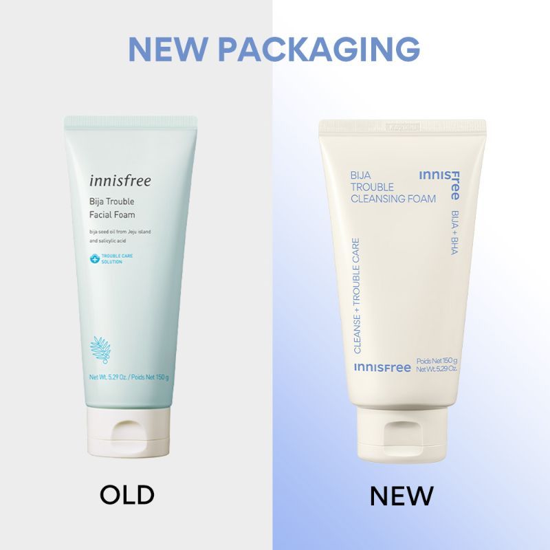 Innisfree Bija Trouble Care Foam Cleanser With Salicylic Acid For Acne Control