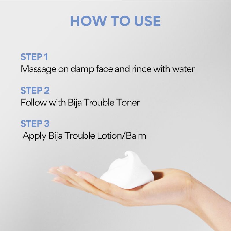 Innisfree Bija Trouble Care Foam Cleanser With Salicylic Acid For Acne Control