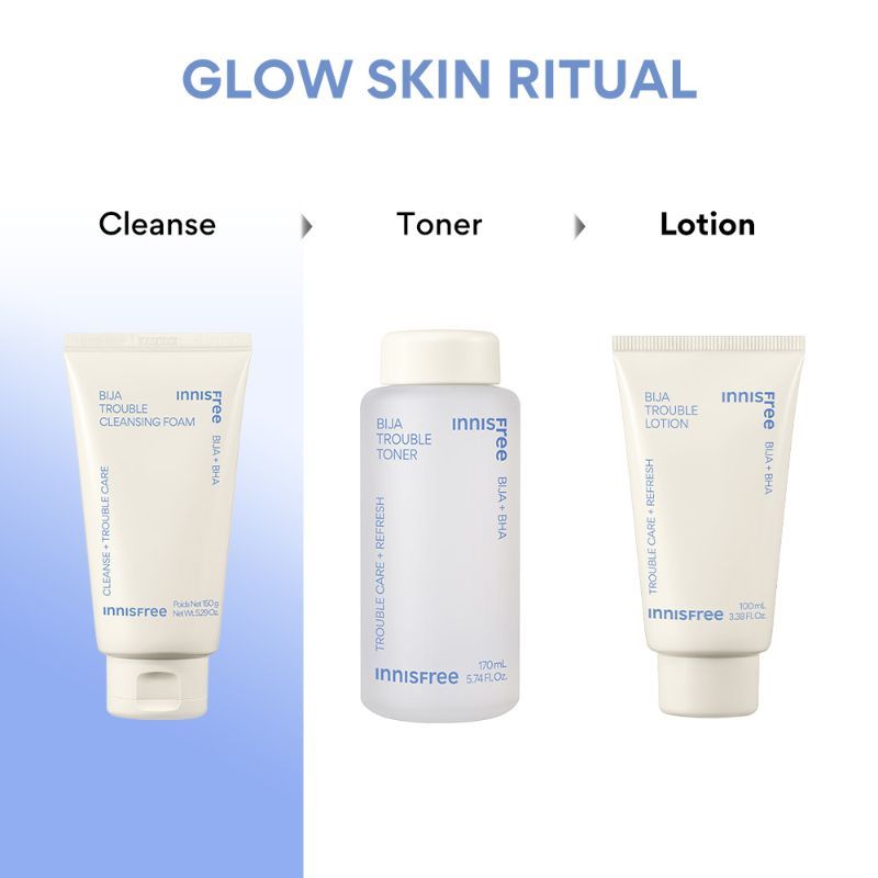 Innisfree Bija Trouble Care Foam Cleanser With Salicylic Acid For Acne Control