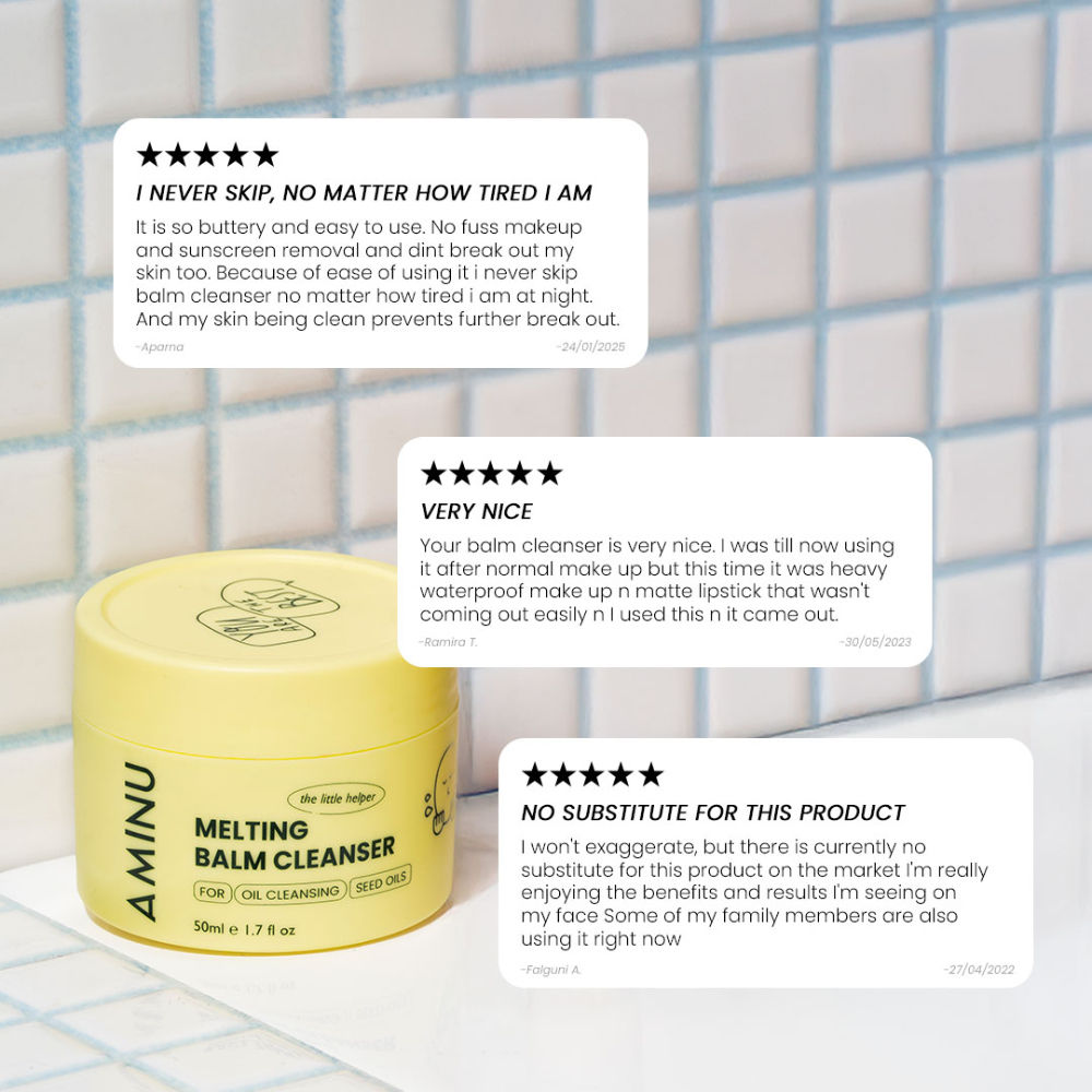 Aminu Melting Balm Cleanser - Oil-based Cleanser & Makeup Remover that does not sting the eye