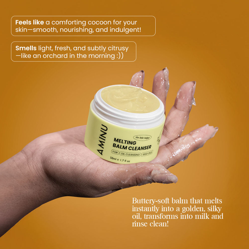 Aminu Melting Balm Cleanser - Oil-based Cleanser & Makeup Remover that does not sting the eye