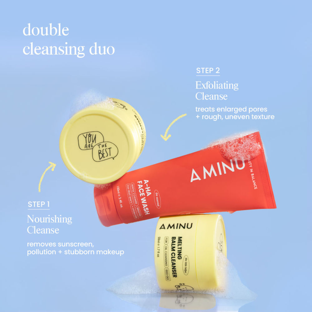 Aminu Melting Balm Cleanser - Oil-based Cleanser & Makeup Remover that does not sting the eye