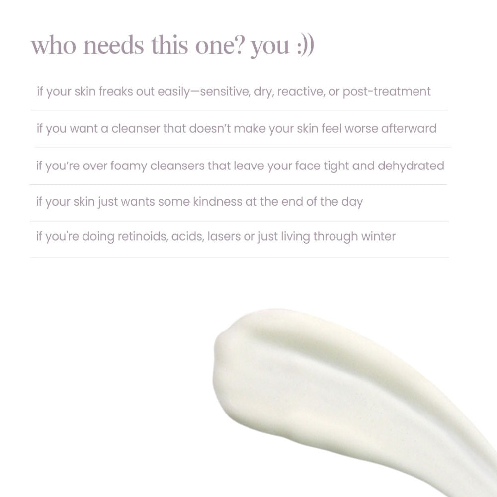 Aminu Cream Cleanser for Hydration, Barrier Care & Mature-Sensitive Skin Ceramides + Olive Squalane