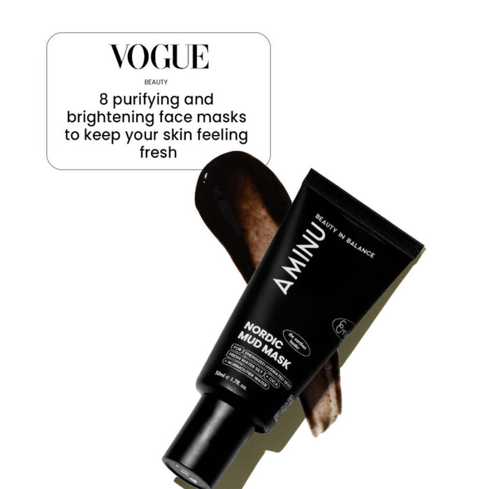 Nordic Mud Mask Brightening & Firming Mask for Tighter, Smoother Skin – Peat & Silt Mineral Power