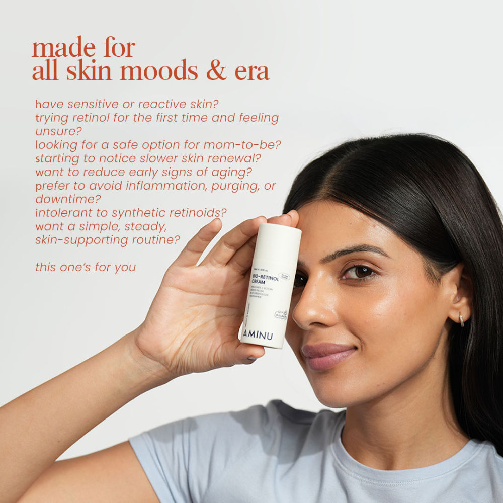 Aminu BioRetinol Cream-Bakuchiol + Niacinamide + Ectoin to renew skin,strengthen barrier,fight aging